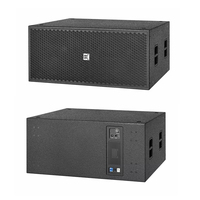 Système Audio en gros, double caisson de basses de 18 pouces, puissant boîtier de haut-parleurs de scène Dj en plein air