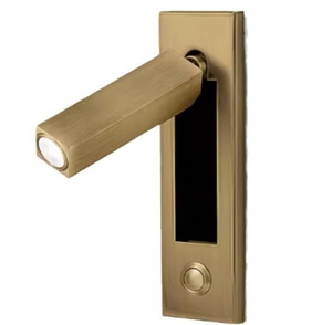 Modern 3W LED Reading Wall Lamp with Aluminum Body Flexible Head for Home or Hotel Use Recessed Headboard Reading <b>Light</b> - Product Image 4
