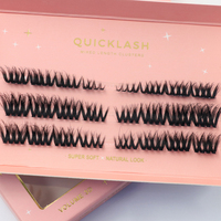 Nouveauté 2025 Gros Cils Individuels Faux Cils Doux et Fins à Bande Flexible Extensions de Cils Naturels Faits à la Main Bioniques Cils en Grappe DIY