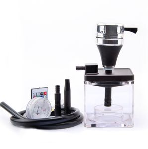 Usa Mairun USA 823 Chicha haut de gamme 1 tuyau en plastique finition laquée écologique, mini portable avec étui, contrôle électrique LED pour voyage - Product Image 2