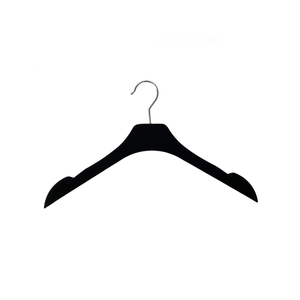 Cintres à crochets en plastique floqué pour vêtements féminins haut de gamme, avec logo personnalisé, robustes et classiques, pour salon, <span class=keywords><strong>TikTok</strong></span> Live - Product Image 1
