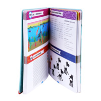 Cahier d'exercices personnalisé, reliure parfaite en couleur, couverture souple, livre éducatif pour enfants, impression en usine