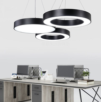 Lampe suspendue LED certifiée SAA 500 mm 600 mm 800 mm, lustre rond décoratif LED pour salle à manger