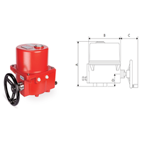 Vannes à boisseau sphérique électriques DN300-DN400 Classe F avec capuchon en nylon et aluminium, isolation de l'encluse, contrôle de pression, modèle de base OEM