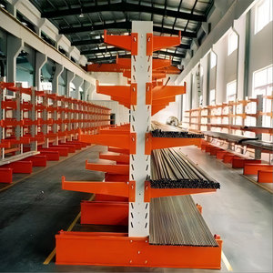 Estantes de almacenamiento Sistema de estantes de almacenamiento de acero resistente confiable Estante voladizo de bobina de acero de almacenamiento industrial seguro ajustable - Product Image 1