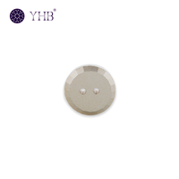 Boutons pression en métal de qualité supérieure, personnalisés, de forme ronde, avec surface en cristal bleu, pour veste
