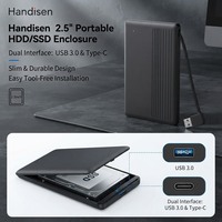 Boîtier pour disque dur HDD SSD 2,5-3,5 pouces, design horizontal, USB, compatible Windows, Mac, Linux, pour récepteur satellite, cœur tout cuivre, pour PC