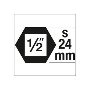 HAZET - 900SLG6-24 Douille à chocs hexagonale 1/2 ''-DOUILLES ET ACCESSOIRES IMPACT EAN 4000896232789 - Product Image 2