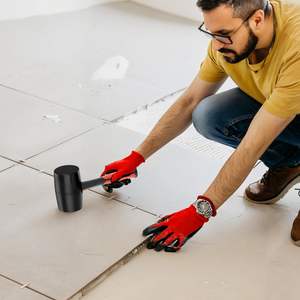 Cabeza de martillo de mazo de goma duradera Premium de 16oz con mango de fibra de vidrio para pisos, estacas para tiendas de campaña, viajes de campamento, suministros para manualidades - Product Image 2