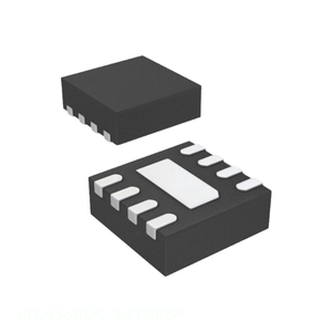 LTC4361IDC-2 # TRPBF IC CTLR OVP AUTO RETRY 8DFN ชิ้นส่วนอิเล็กทรอนิกส์และอะไหล่ 8 WFDFN แผ่นต่อสายแบบเปิด (PMIC) สำหรับการจัดการพลังงาน - Product Image 1