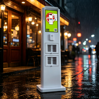 2026 Benutzerdefiniertes Logo Wasserdichte 4G Tragbare Powerstation Schnellladende Miet-Powerbanks für Restaurant-Werbung