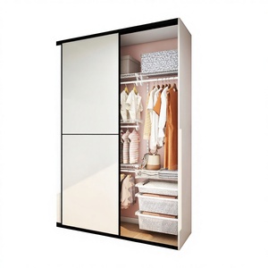 Armoire <span class=keywords><strong>coulissante</strong></span> moderne et contemporaine en MDF, réglable, pliable, extensible, gain de place, pour chambre d'hôtel, <span class=keywords><strong>meuble</strong></span> <span class=keywords><strong>DIY</strong></span> - Product Image 4