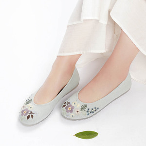 Bejjing, новый стиль, плоская хлопчатобумажная Тканевая обувь, мягкая подошва, женская обувь из джута - Product Image 5