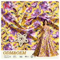 Tissu satiné 100% polyester de haute qualité, tissé, 175 GSM, poids lourd, impression personnalisée, pour vêtements féminins