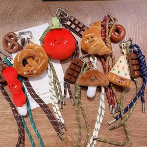 Wholesale 3D Croissant Bread Plush Keychain Cute Soft Plush <b>Doll</b> Car Keychain Bag Hanging Ornament Phone Charm Gift <b>Accessory</b> - Product Image 1