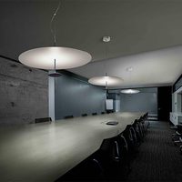 Lampu Gantung Minimalis Lumina DOT Italia untuk Restoran, Ruang Tamu, Kamar Tidur, Model Ruang Pamer, Lampu Gantung Ultra Tipis Bentuk Piring Terbang