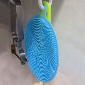 <span class=keywords><strong>Brosse</strong></span> à cheveux et à shampooing en silicone, masseur du cuir chevelu, écologique, durable, portable - Product Image 4