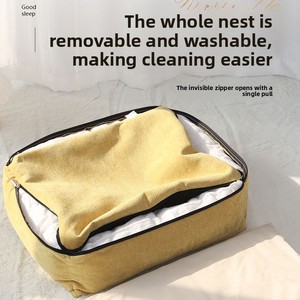 Cama Ortopédica Premium para Perros <span class=keywords><strong>de</strong></span> Chenilla, <span class=keywords><strong>Sofá</strong></span> para Mascotas con Cojín, Funda Extraíble y Lavable, Cama Rectangular <span class=keywords><strong>de</strong></span> Lujo para Perros - Product Image 4