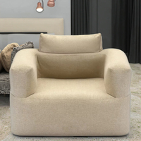 Chaise paresseuse pliante moderne et pratique avec pompe électrique intégrée Canapé gonflable en tissu pour l'extérieur pour chambre à coucher