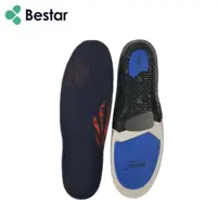 Sert karbon Fiber astarı düz ayak kavisi destek ayakkabı tabanlık Plantar fasiit için Poron jel tabanlık