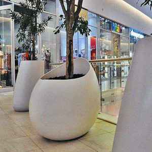 Ventes en gros de jardinières en fibre de verre de qualité supérieure, écologiques, grands pots à fleurs pour la maison, le balcon, l'intérieur et l'extérieur - Product Image 1