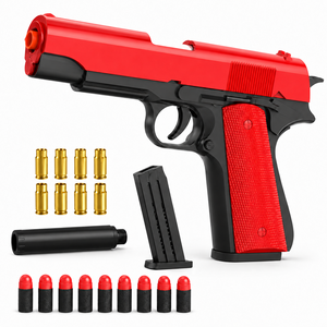 ปืนของเล่นยิงลูกดอกนิ่ม รุ่น <span class=keywords><strong>1911</strong></span> <span class=keywords><strong>Colt</strong></span> Shell Eject ลายไม้ ขนาด 19 ซม. สำหรับเด็ก เล่นยิงปืนกลางแจ้ง - Product Image 4
