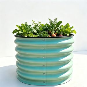 Nouvelle jardinière en métal pour légumes et fleurs, <span class=keywords><strong>bac</strong></span> de plantation extérieur pour <span class=keywords><strong>balcon</strong></span>, jardin, toit, plateau à semis - Product Image 1