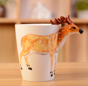 แก้วกาแฟเซรามิคลายช้างและสลอธน่ารัก3D ถ้วยน้ำลายตลกสำหรับเด็กและของขวัญสำหรับสำนักงาน - Product Image 5