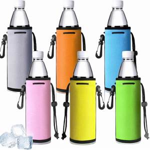 Custom Neoprene Water Cover Non Slip Beverage Bottle Can Sleeves Covers 16 17 Oz Coolers Holder Promotion <b>Gifts</b> - Product Image 2