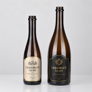 Venta al por mayor de fábrica: Botellas de vidrio esmerilado grueso de 375ml, 500ml, 750ml para vino y espumoso con tapa de corcho y logotipo personalizado OEM - Product Image 3