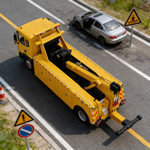 Camion de dépannage DongFeng 10T avec grue rotative intégrée et élévateur de <span class=keywords><strong>roues</strong></span> pour le sauvetage en cas d'accident - Product Image 1