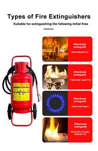 Estintore a Polvere Secca su Carrello, 30kg, 20kg, 35kg, 50kg, in Acciaio al Carbonio - Product Image 6