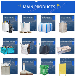 Witte afvalvoedselkwaliteit 1 kubieke meter 3 kubieke meter zak Bigbag 1500kg pp geweven plastic brandhout hoge <span class=keywords><strong>big</strong></span> bags kraan jumbo tonzak - Product Image 4