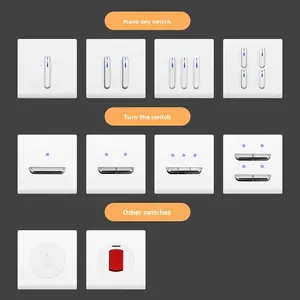 Prise de courant à 2/3 sorties, design touches de piano en plastique, réinitialisation automatique, verrouillage automatique, 13A, angle carré, normes UK & EU - Product Image 4