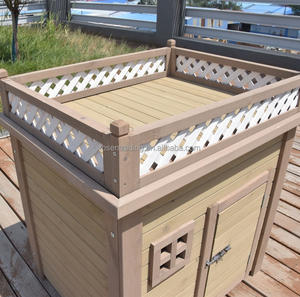 Caseta para Perros de Madera Resistente para Exteriores, Impermeable, para Interiores, Pequeña, Mediana, Grande, con Cierre de Botón y Característica Transpirable para Patio - Product Image 6