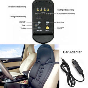 Cojín de masaje de vibración de cuerpo completo eléctrico portátil para uso doméstico o en coche con función de calefacción para masaje de espalda y glúteos - Product Image 2