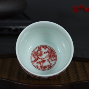 Jingdezhen modello <span class=keywords><strong>di</strong></span> bambù tradizionale piccola da tè smaltata <span class=keywords><strong>di</strong></span> Kombucha rosso ha dedicato una squisita <span class=keywords><strong>collezione</strong></span> classica cinese - Product Image 5