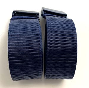 Ceinture en nylon de couleur bleue chinoise de 3.8cm à bas <span class=keywords><strong>prix</strong></span> et en grande quantité avec boucle en plastique bleu - Product Image 3