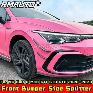 Kit carrosserie Golf 8 MK8 GTI GTD GTE, pare-chocs avant, séparateur latéral, noir brillant pour VW Golf 8 MK8 GTI GTD GTE 2020-2023, accessoires de voiture - Product Image 4