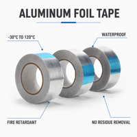 Ruban adhésif en aluminium imperméable, résistant à la chaleur et auto-adhésif