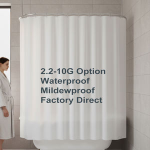 卸売PEVAシャワーカーテンライナーセット（バスルーム用）-半透明、防水、耐引裂性、大量注文、卸売対応 - Product Image 1