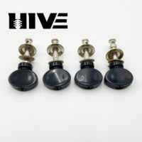 HIVE Wholesale 4pcs/ Set Vertical Type Small UK Machine Head Ukulele Parts 4 String Ukulele Tuning Pegs