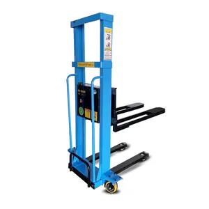 Portable Electric Forklift With 1 Ton Handling Truck Fully Electric Hydraulic Unloading Climbing Machine
