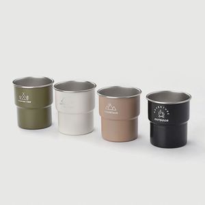 Juego de Tazas Plegables Portátiles de Acero Inoxidable 304 para Camping, Ultraligeras, para Cerveza/Café, Barbacoa y Hogar, para 1-2 Personas - Product Image 1