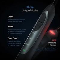 Brosse à dents électrique intelligente sans fil rechargeable T2231 avec poils moyens, étanche IPX7 et autonomie de 90 jours pour adultes
