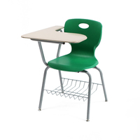 Chaise de bureau de style moderne, salles de formation pour collèges et écoles, mobilier en métal, grand tablette d'écriture extensible, tableau d'écriture pliable