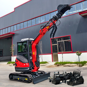 Mini-excavatrice domestique 2,5 tonnes avec moteur EURO5, chenilles, petite pelle pour usage agricole, livraison gratuite, à vendre, moteur W12PRO, excavatrice W12 - Product Image 2