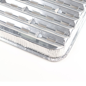 Heavy Duty Aluminum Grilling <strong>Foil</strong> Liners Disposable Aluminum Broiler Baking <strong>Sheet</strong> <strong>Pans</strong> for Oven Baking BBQ - Product Image 4