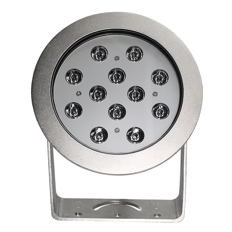 316L Stainless Steel IP68 Waterproof 36W RGB/RGBW Outdoor Pool Lights with Tempered Glass Lens Dimmable Feature High CRI 80