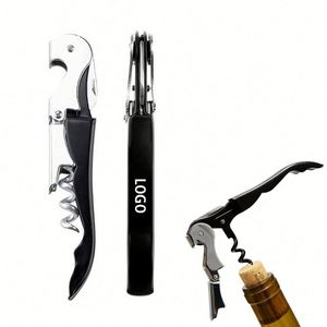 Tire-bouchon décapsuleur portable en acier inoxydable avec logo personnalisé pour activités promotionnelles - Product Image 1